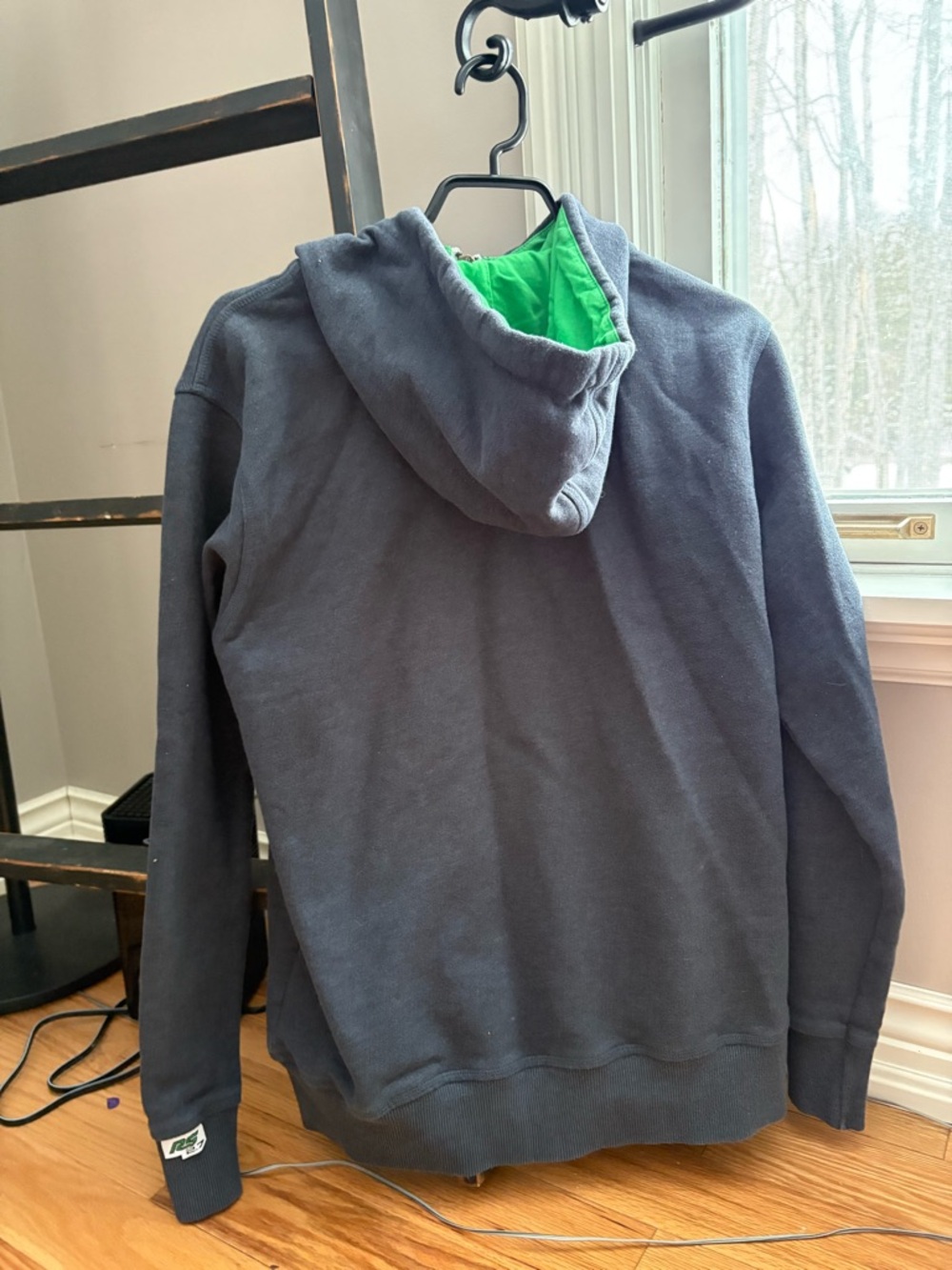 Porsche Driver’s Selection RS 2.7 Hoodie Mens Small Grey Green Full Zip - Picture 2 of 8